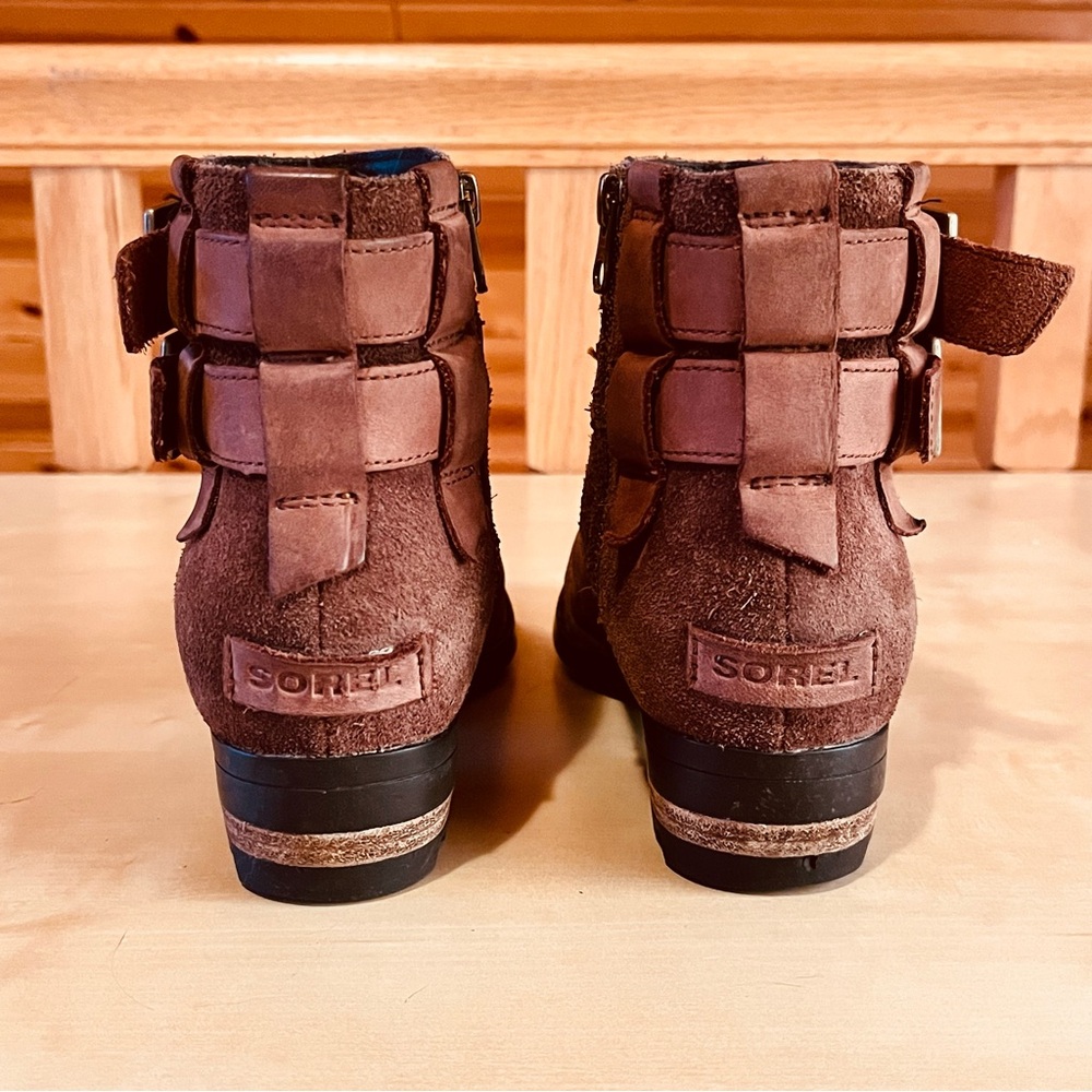 Sorel Women's Lolla Ankle Bootie in Buffalo with Buckles NL3080-282 Size 7.5 - Picture 6 of 8